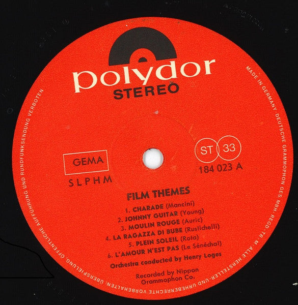 Henry Loges : Film Themes   (LP)