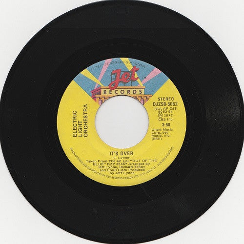 Electric Light Orchestra : It's Over (7", Promo)