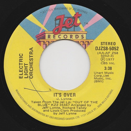 Electric Light Orchestra : It's Over (7", Promo)