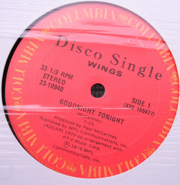 Wings (2) : Goodnight Tonight (12")