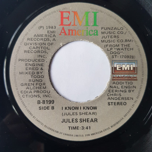 Jules Shear : When Love Surges (7", Single)