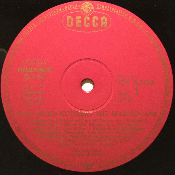 Mantovani And His Orchestra : Festliches Konzert Mit Mantovani (LP, Album)
