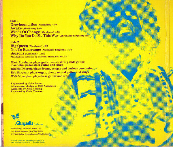 Mick Abrahams : Mick Abrahams (LP, Album)