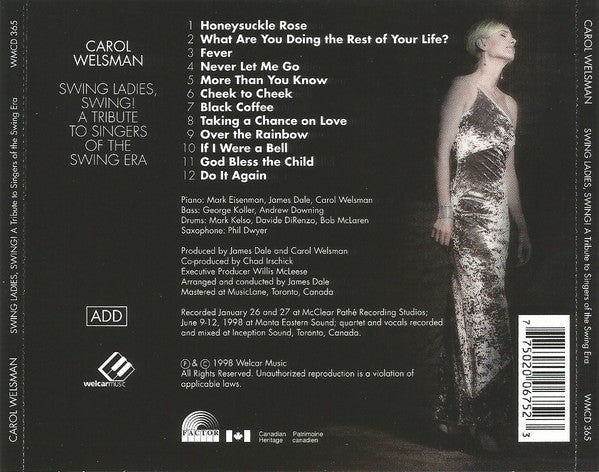 Carol Welsman : Swing Ladies, Swing! (CD)