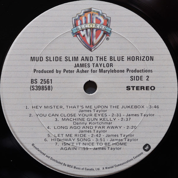 James Taylor (2) : Mud Slide Slim And The Blue Horizon (LP, Album, RE, Gat)