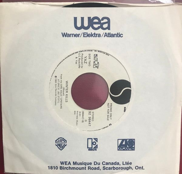 Yaz* : Only You (7", Single, Promo)