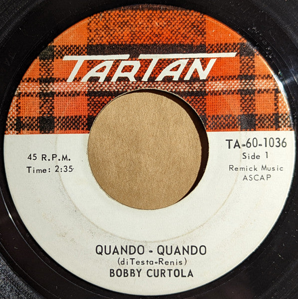 Bobby Curtola : Quando - Quando (7", Single)