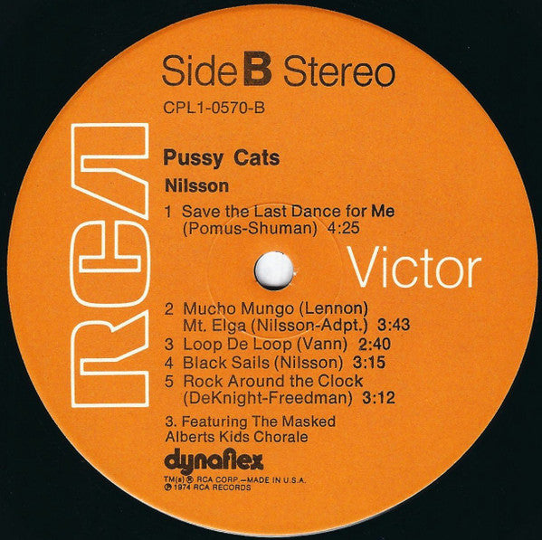 Harry Nilsson : Pussy Cats (LP, Album, Ind)