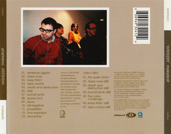 Weezer : Maladroit (CD, Album, Enh)
