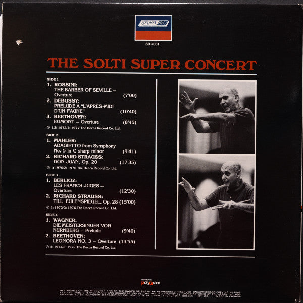 Georg Solti Conducting Chicago Symphony Orchestra : The Solti Super Concert (2xLP, Comp, Gat)