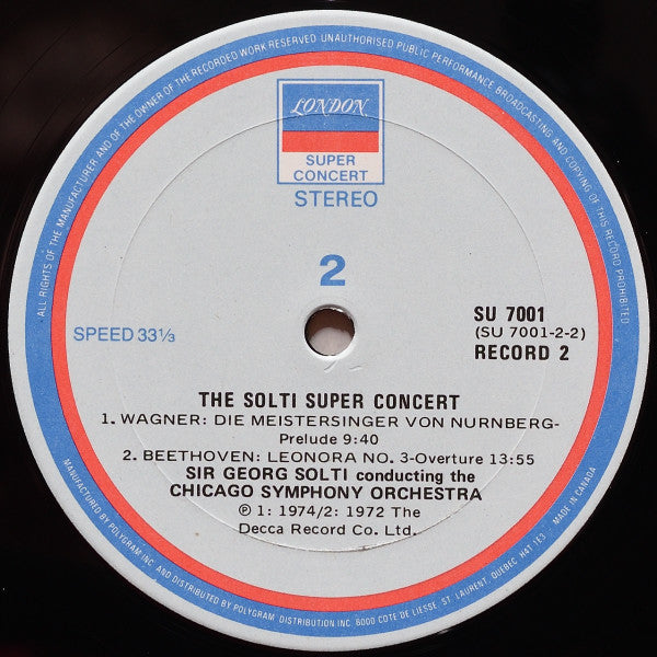 Georg Solti Conducting Chicago Symphony Orchestra : The Solti Super Concert (2xLP, Comp, Gat)