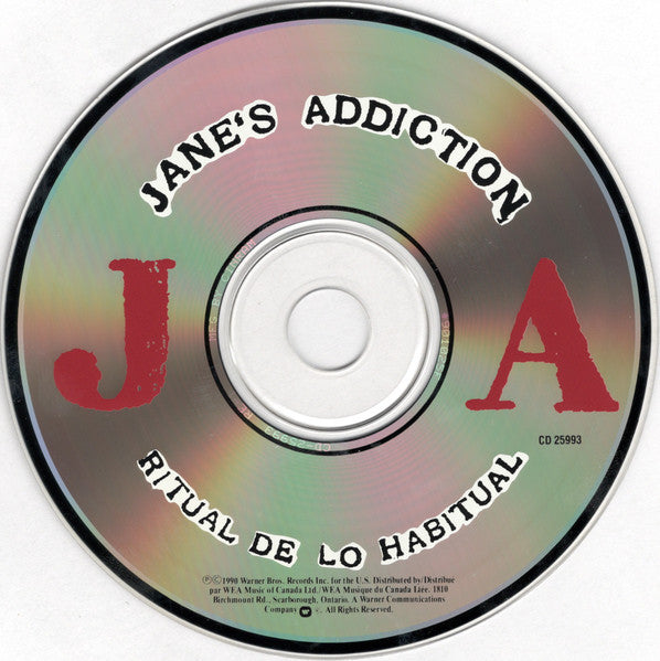 Jane's Addiction : Ritual De Lo Habitual (CD, Album)