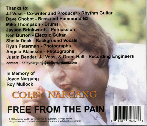 Colby Nargang : Free From The Pain (CD, Single)
