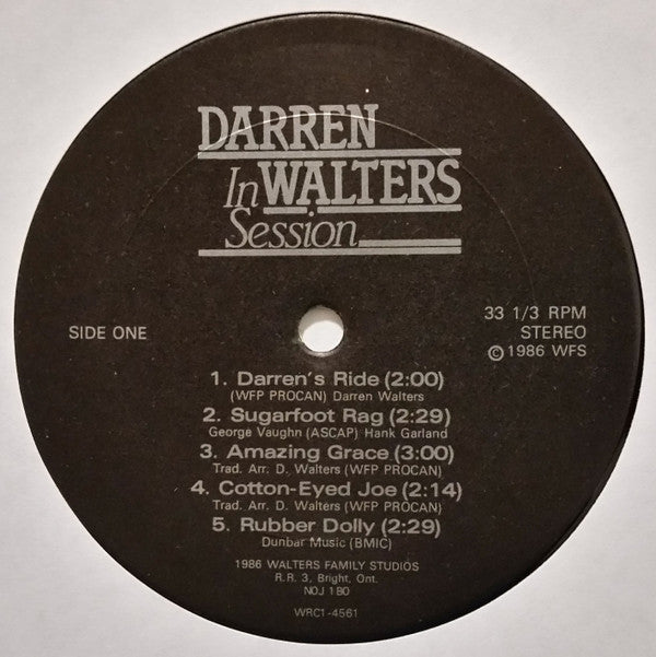 Darren Walters (2) : In Session (LP, Album)
