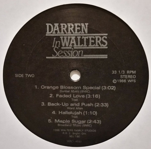 Darren Walters (2) : In Session (LP, Album)