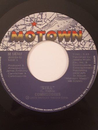 Commodores : Still (7", Single)