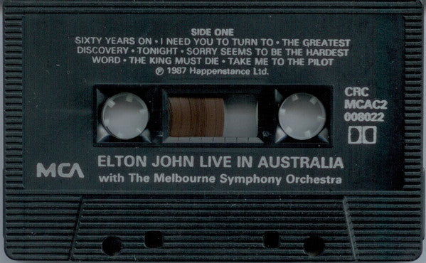 Elton John : Live In Australia (With The Melbourne Symphony Orchestra) (Cass, Album, Club, Dol)