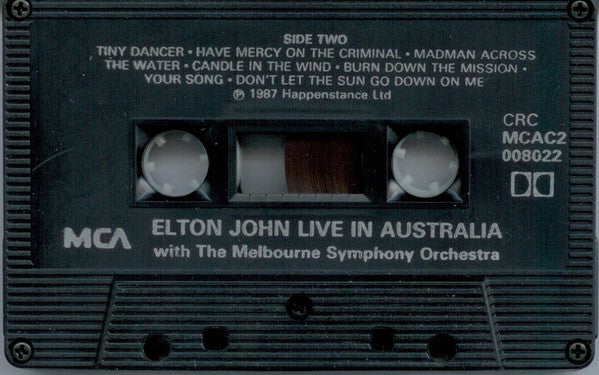 Elton John : Live In Australia (With The Melbourne Symphony Orchestra) (Cass, Album, Club, Dol)