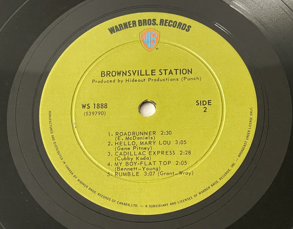 Brownsville Station : No BS (LP, Album)