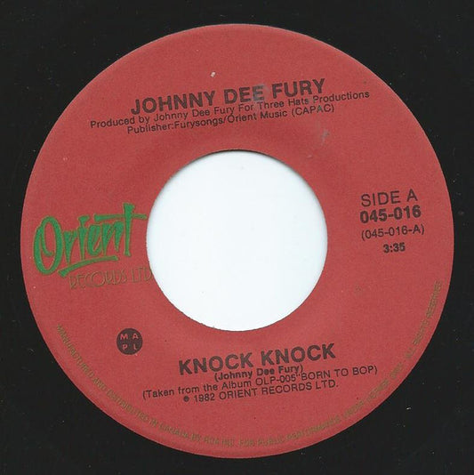Johnny Dee Fury : Knock Knock (7")