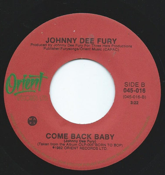 Johnny Dee Fury : Knock Knock (7")