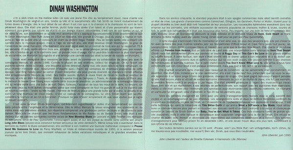 Dinah Washington : Verve Jazz Masters 19 (CD, Comp)
