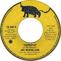 Joe Mendelson (2) : Sophisto (7")