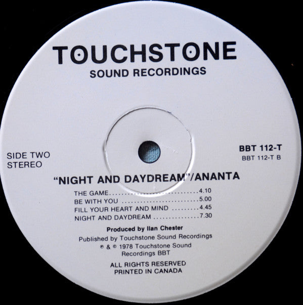 Ananta : Night And Daydream (LP, Album, Promo)