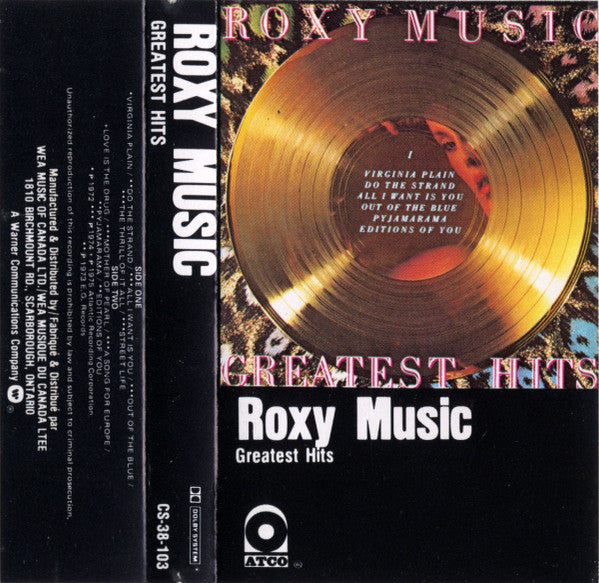 Roxy Music : Greatest Hits (Cass, Comp, RE, Dol)
