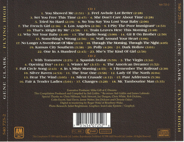 Gene Clark : Flying High (2xCD, Comp, RM)