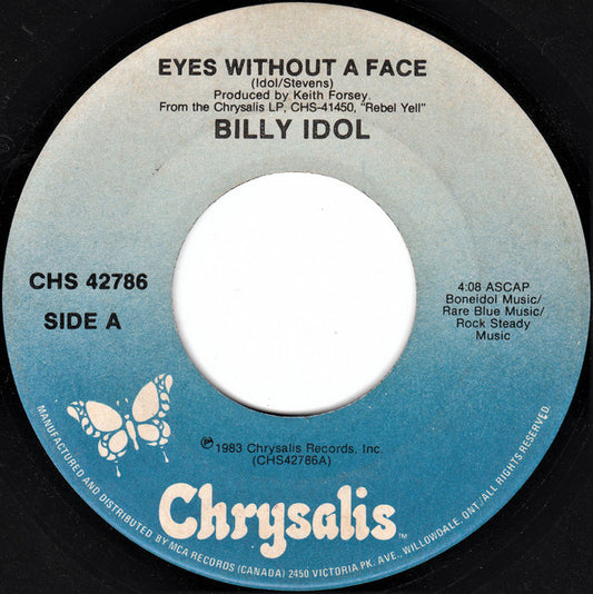 Billy Idol : Eyes Without A Face (7", Single)