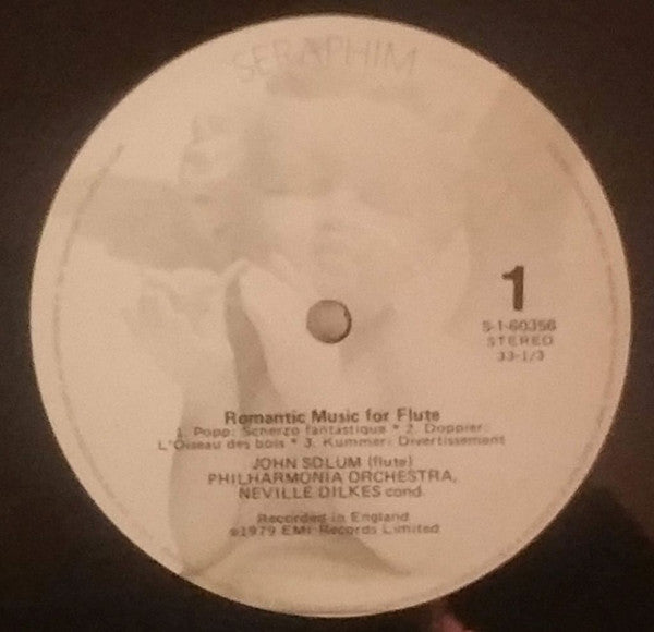 John Solum, Philharmonia Orchestra, Neville Dilkes : Romantic Music For Flute (LP)