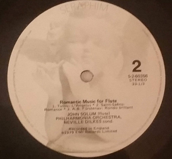 John Solum, Philharmonia Orchestra, Neville Dilkes : Romantic Music For Flute (LP)