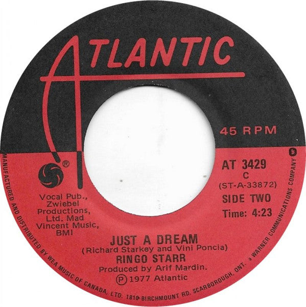 Ringo Starr : Wings / Just A Dream (7", Single)