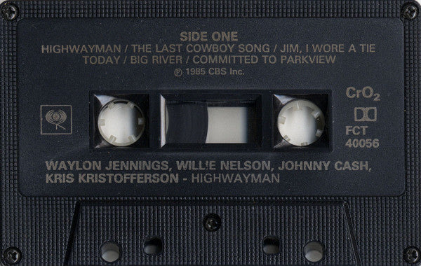 Waylon Jennings • Willie Nelson • Johnny Cash • Kris Kristofferson : Highwayman (Cass, Album, Gol)
