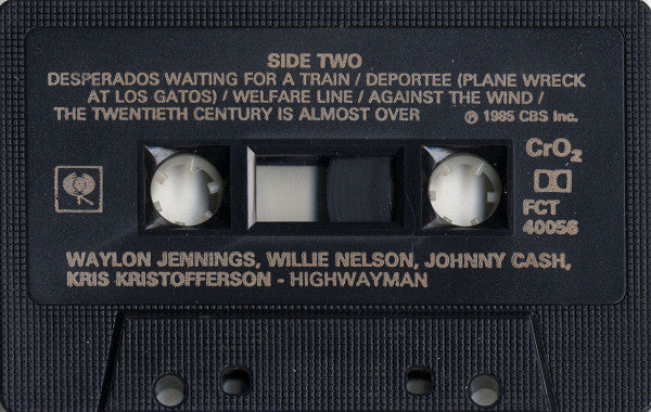 Waylon Jennings • Willie Nelson • Johnny Cash • Kris Kristofferson : Highwayman (Cass, Album, Gol)