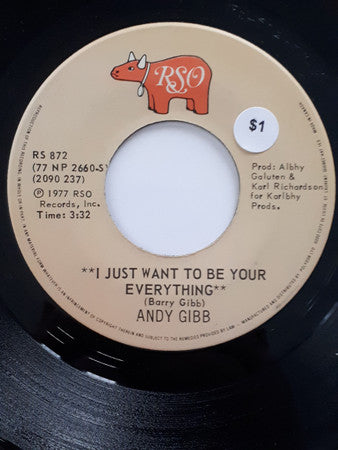 Andy Gibb : I Just Want To Be Your Everything (7", Single)
