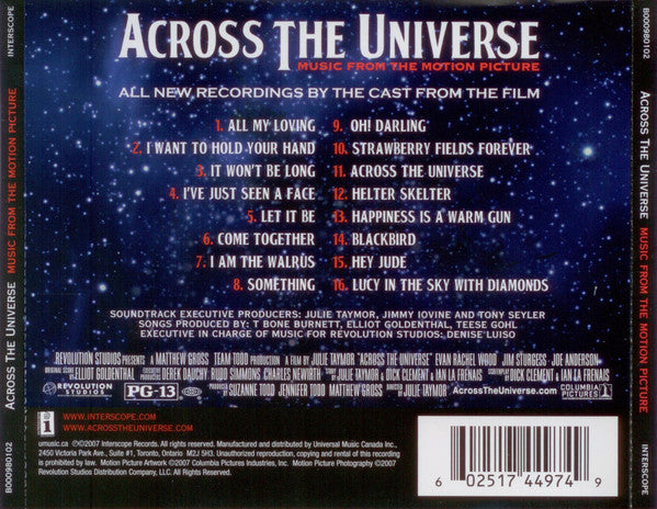 Across The Universe Cast : Across The Universe - Music From The Motion Picture (CD, Album)