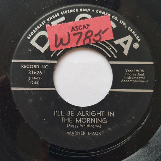 Warner Mack : The Least Little Thing (7", Single)