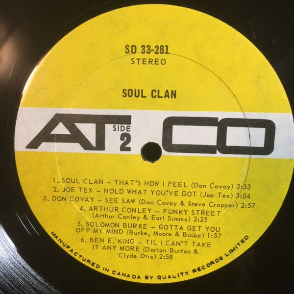 Various : Soul Clan (LP, Comp, Pre)