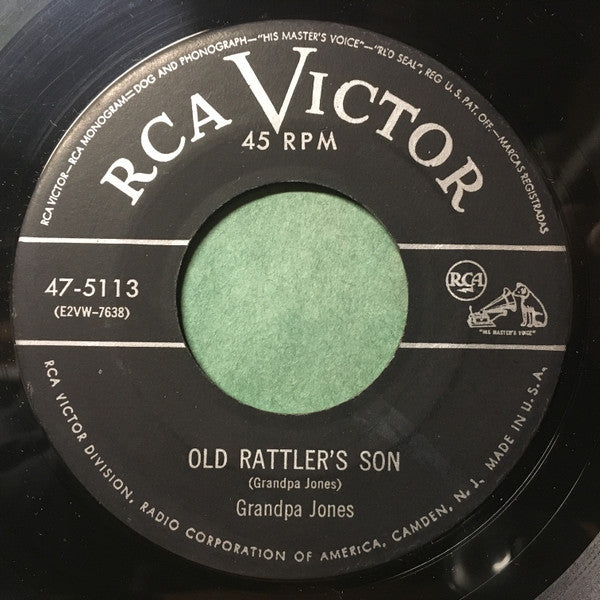 Grandpa Jones : Old Rattler's Son / Dear Old Sunny South By The Sea (7")