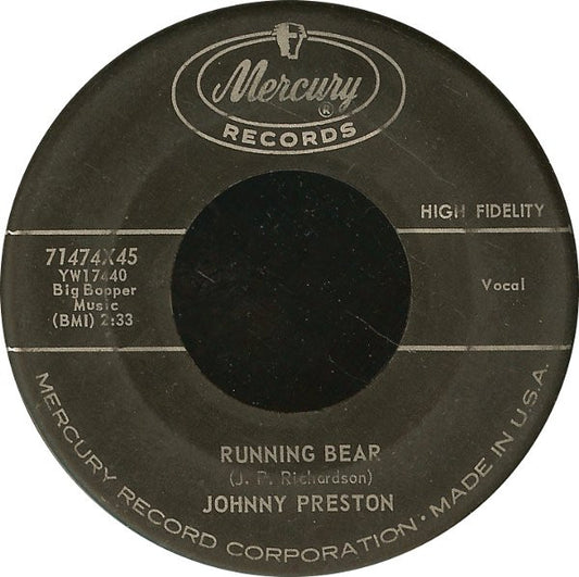 Johnny Preston : Running Bear (7", Single, Roc)