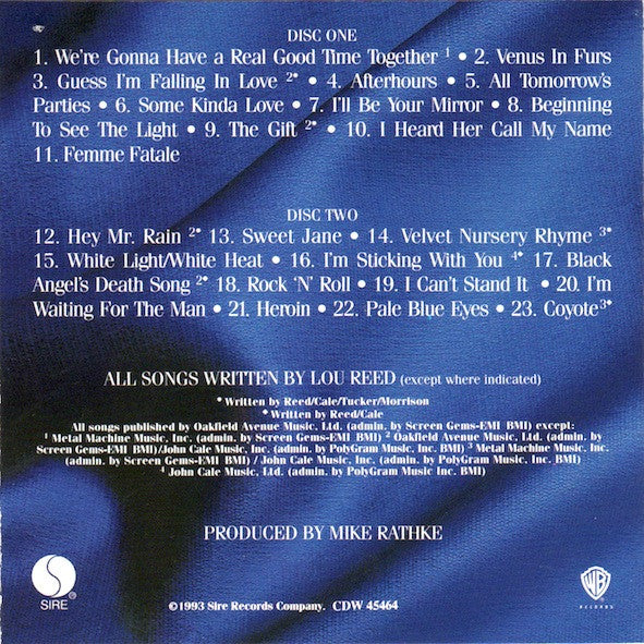 The Velvet Underground : Live MCMXCIII (2xCD, Album)