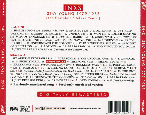 INXS : Stay Young 1979-1982 (The Complete 'Deluxe Years') (2xCD, Comp, RM)