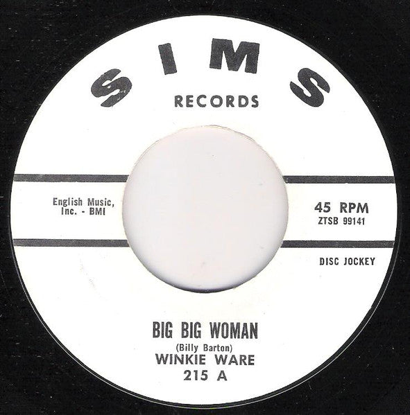 Winkie Ware : Big Big Woman (7", Promo)