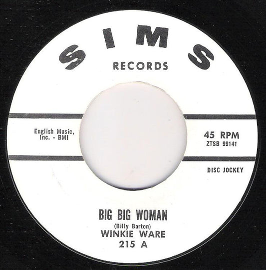 Winkie Ware : Big Big Woman (7", Promo)