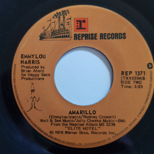 Emmylou Harris : Sweet Dreams / Amarillo (7", Single)
