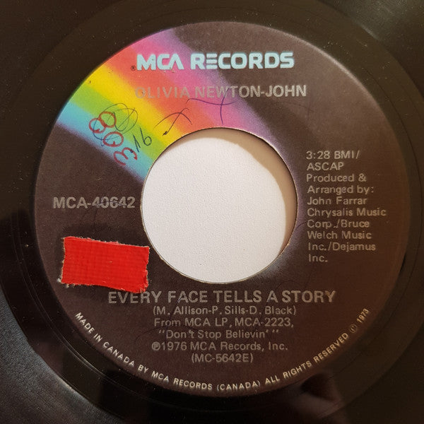 Olivia Newton-John : Every Face Tells A Story (7", Single)