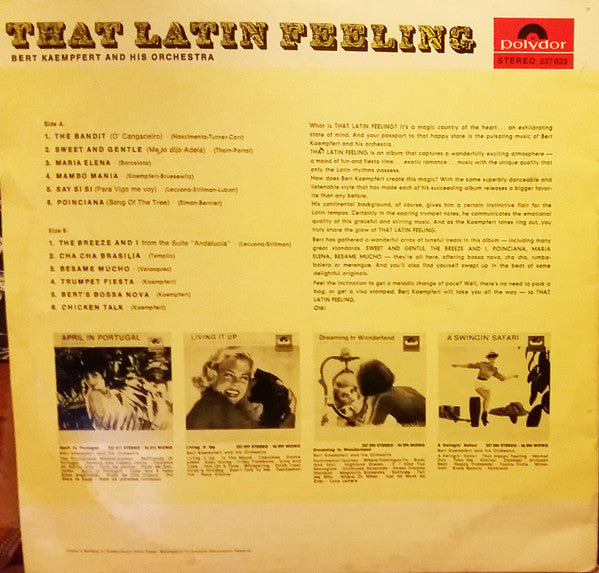 Bert Kaempfert And His Orchestra* : That Latin Feeling (LP, Album)