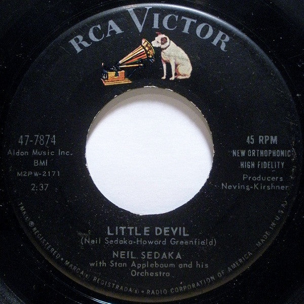 Neil Sedaka With Stan Applebaum And His Orchestra : Little Devil (7", Single, Ind)